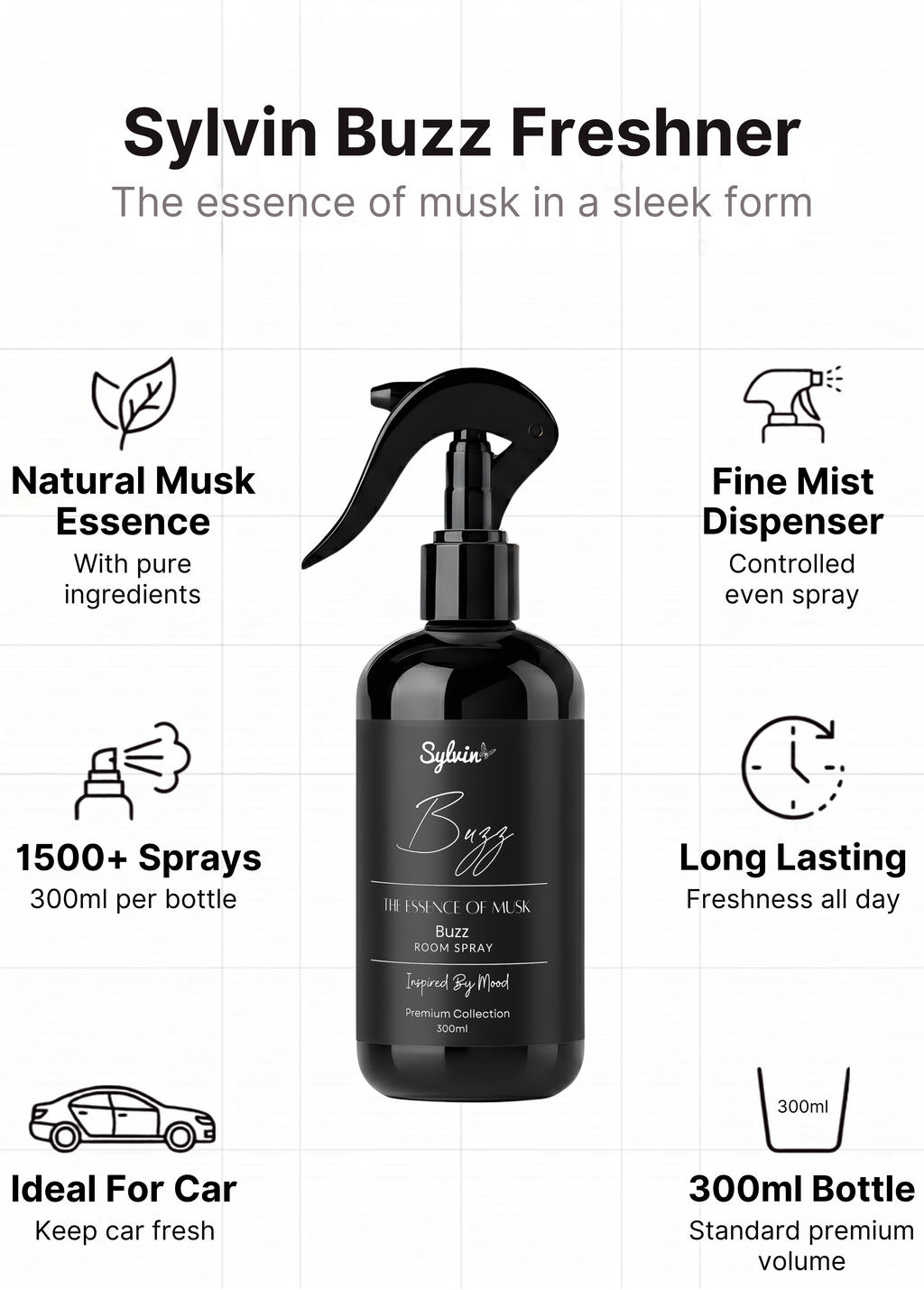 Buzz – Premium Musk Car Spray
