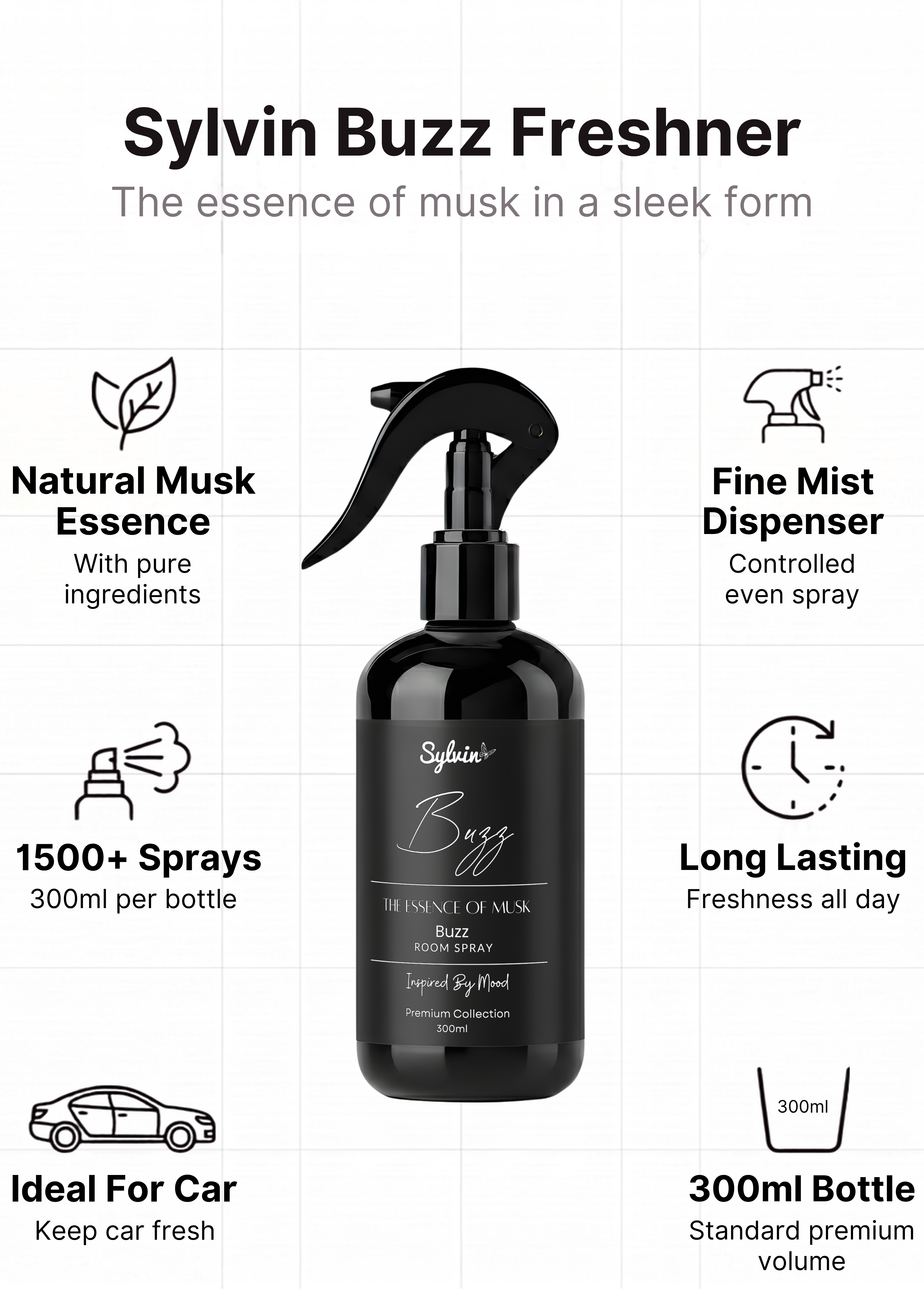 Buzz – Premium Musk Car Spray